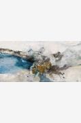 Malerifabrikken - Night Blue / Blandet maleri / 140 X70 cm - Blå - Bil...