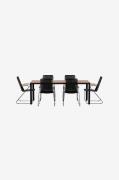 Venture Home - Bois-spisebord med Bois-stol - Sort - Spisegrupper - - ...