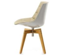 Mdf Italia Flow Chair Wood Frontpolstret