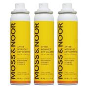 Moss & Noor After Workout Dry Shampoo Pocket Size 3x80 ml