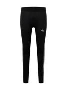 ADIDAS PERFORMANCE Sportsbukser 'Techfit 3-Stripes Long'  sort / hvid