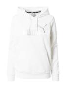 PUMA Sportsweatshirt  sølv / hvid