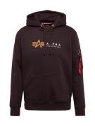 ALPHA INDUSTRIES Sweatshirt  brun / pastelorange / rød / hvid