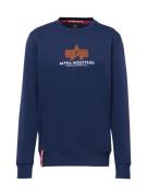 ALPHA INDUSTRIES Sweatshirt  navy / orange / hvid