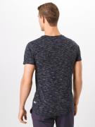 INDICODE JEANS Bluser & t-shirts 'Blane'  mørkeblå / hvid