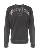 Tommy Jeans Sweatshirt 'Grunge'  antracit / hvid