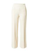 MAC Bukser med fals 'Chiara'  beige / hvid