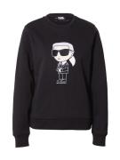 Karl Lagerfeld Sweatshirt 'Ikonik 2.0'  beige / sort / hvid