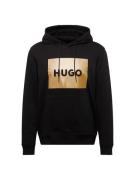 HUGO Sweatshirt 'Duratschi'  guld / sort
