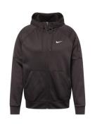 NIKE Sportssweatjakke  sort / hvid