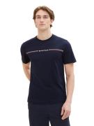 TOM TAILOR Bluser & t-shirts  navy / rød / hvid