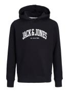 Jack & Jones Junior Sweatshirt 'JOSH'  sort / hvid