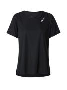 NIKE Funktionsbluse  sort / hvid