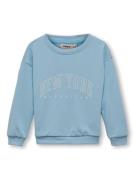 KIDS ONLY Sweatshirt 'Natalie'  lyseblå / hvid