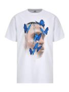 MT Upscale Bluser & t-shirts 'Le Papillon'  nude / royalblå / sort / h...