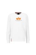 ALPHA INDUSTRIES Sweatshirt  grå / orange / hvid