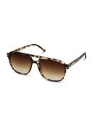 Kapten & Son Solbriller 'Zurich Oversize Crystal Tortoise Brown'  brun...