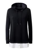 heine Sweatshirt  sort / hvid