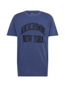 Abercrombie & Fitch Bluser & t-shirts  mørkeblå / sort
