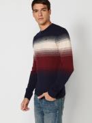 KOROSHI Pullover  beige / navy / bordeaux