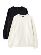 Pull&Bear Sweatshirt  sort / hvid