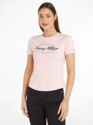 TOMMY HILFIGER Shirts  marin / lys pink / sort