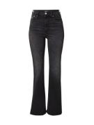 Tommy Jeans Jeans 'SYLVIA'  mørkeblå / knaldrød / black denim / hvid