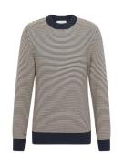 SELECTED HOMME Pullover 'SLHRobert'  beige / navy