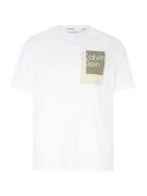 Calvin Klein Big & Tall Bluser & t-shirts  beige / khaki / hvid