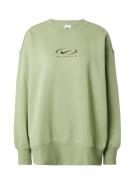 Nike Sportswear Sweatshirt 'Swoosh'  grøn / sort