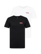 LEVI'S ® Bluser & t-shirts '2Pk Crewneck Graphic'  rød / sort / hvid