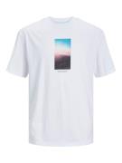 JACK & JONES Bluser & t-shirts 'Vesterbro'  lyseblå / sort / offwhite