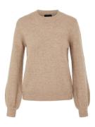 PIECES Pullover 'Perla'  brun-meleret