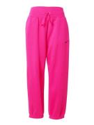 Nike Sportswear Bukser 'PHOENIX FLEECE'  pink / sort