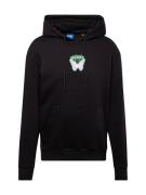 JACK & JONES Sweatshirt 'BRADLEY'  mint / orkidee / sort