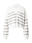 HOLLISTER Pullover  grå / hvid