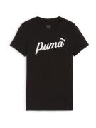 PUMA Bluser & t-shirts 'ESS'  sort / hvid