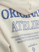 JACK & JONES Sweatshirt 'Santorini'  creme / royalblå