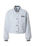 Tommy Jeans Overgangsjakke 'Varsity'  lyseblå / sort / hvid