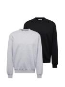 ABOUT YOU Sweatshirt 'Davin'  grå-meleret / sort