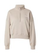Abercrombie & Fitch Sweatshirt  lysebrun / hvid