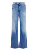 Tommy Jeans Jeans 'CLAIRE WIDE LEG'  marin / blue denim / rød / hvid