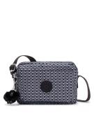 KIPLING Skuldertaske 'ABANU M'  sort / hvid