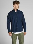 JACK & JONES Skjorte 'JJEOxford'  navy