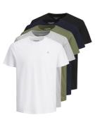 JACK & JONES Bluser & t-shirts  mørkeblå / lysegrå / oliven / sort / h...