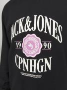 JACK & JONES Sweatshirt  pink / sort / hvid