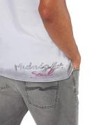 Key Largo Bluser & t-shirts 'MT ALIVE round'  grå / hvid