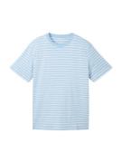 TOM TAILOR Bluser & t-shirts  lyseblå / hvid