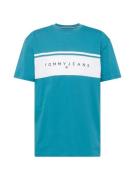 Tommy Jeans Bluser & t-shirts  cyanblå / sort / hvid