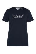 Soccx Shirts  natblå / hvid